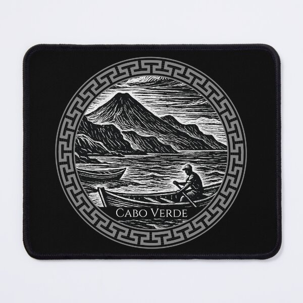 Item preview, Cabo Verde Vintage Woodcut Art designed and sold by Thistle-TShop.