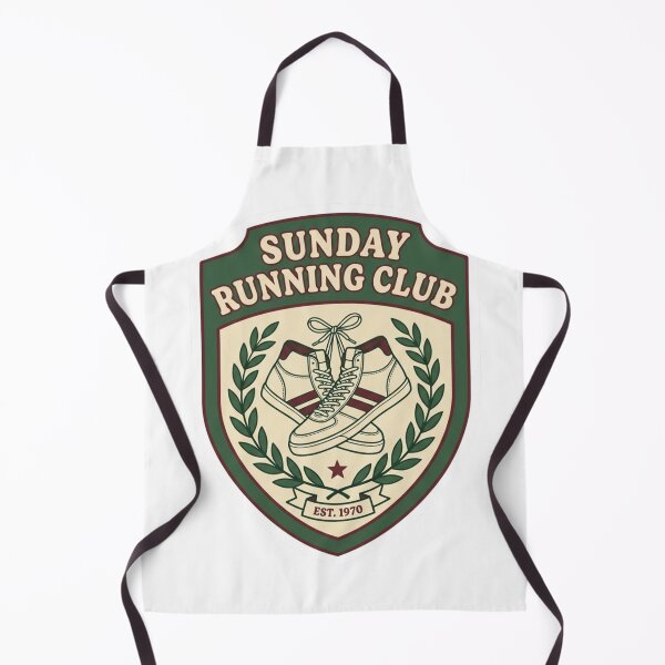 Item preview, Sunday Running Club Vintage Sports Badge Sticker, Retro Athletic Decal designed and sold by KreatoLab.