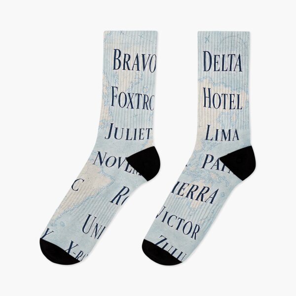 Item preview, NATO phonetic alphabet on a world map designed and sold by LuluLeb.