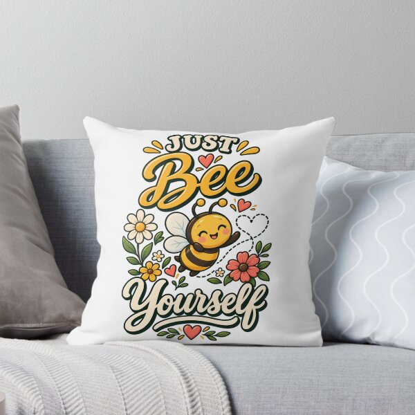 Item preview, Just Bee Yourself – Cute Motivational Bee Pun designed and sold by 50Pxels.