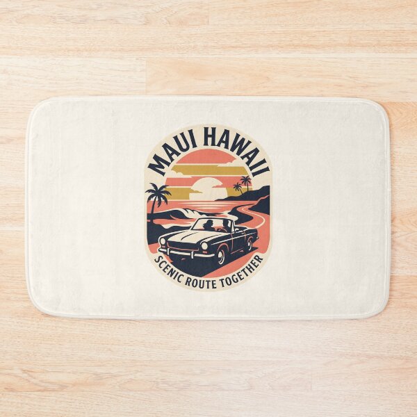 Item preview, Maui Hawaii - Scenic Highway Retro Travel Badge designed and sold by SplashTastic.