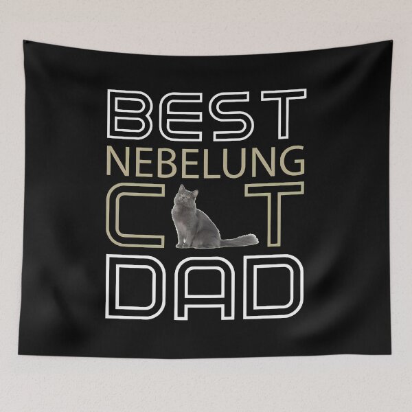 Item preview, BEST NEBELUNG CAT DAD Grey Cat Owner Gift Idea designed and sold by SoyLamderma.
