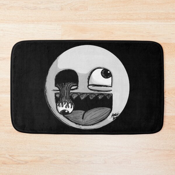 Item preview, Monochrome Ink Awesome Face Scar-E-Moji - Black and White Horror Art designed and sold by Grimmlar.