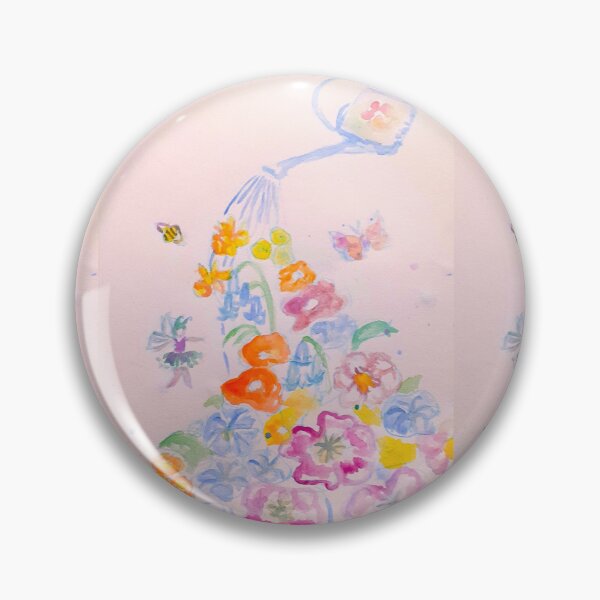 Item preview, Watering Can Pouring Out Flowers Watercolour Painting designed and sold by Sarah  Rajkotwala.