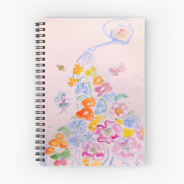 Item preview, Watering Can Pouring Out Flowers Watercolour Painting designed and sold by Sarah  Rajkotwala.