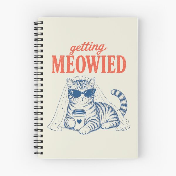 Item preview, Funny Getting Meowied, Cat Bride, Cat Wedding designed and sold by haloochichi.