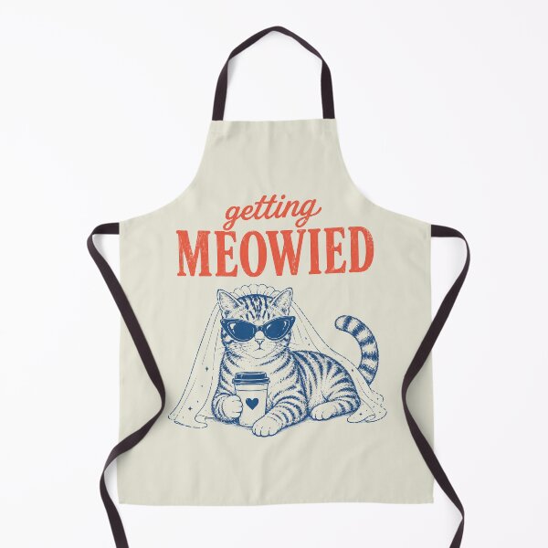 Item preview, Funny Getting Meowied, Cat Bride, Cat Wedding designed and sold by haloochichi.
