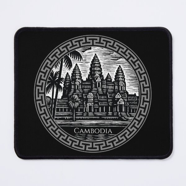 Item preview, Cambodia Vintage Woodcut Art designed and sold by Thistle-TShop.