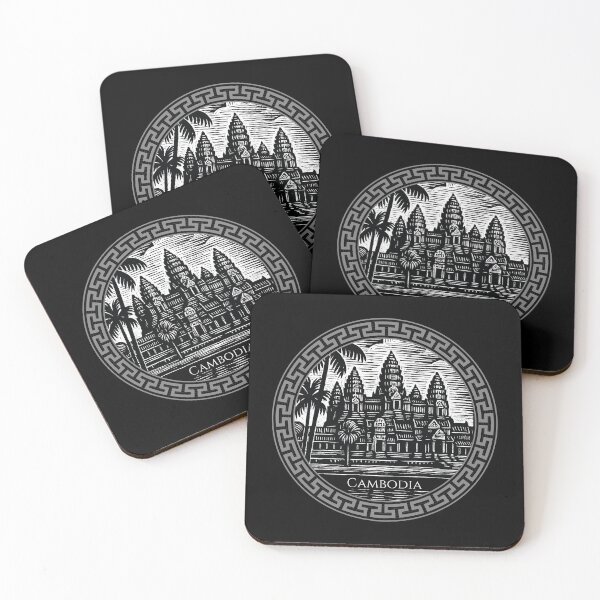 Item preview, Cambodia Vintage Woodcut Art designed and sold by Thistle-TShop.