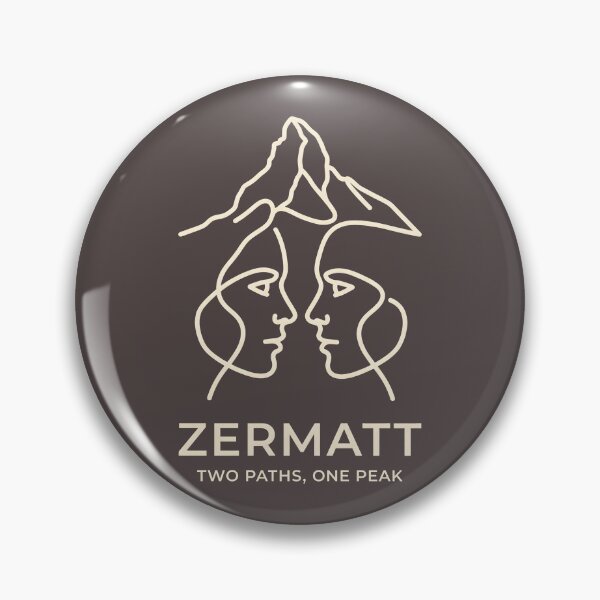 Item preview, Zermatt Switzerland - Alpine Hiking One Line Art designed and sold by SplashTastic.