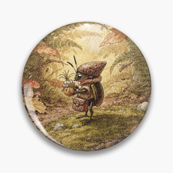 Item preview, Beetle Postman on His Morning Rounds designed and sold by PictorialWhimsy.