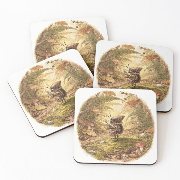 Item preview, Beetle Postman on His Morning Rounds designed and sold by PictorialWhimsy.