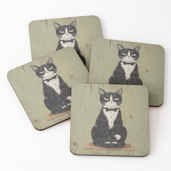 Item preview, Tuxedo Cat Judging Your Life Choices designed and sold by PictorialWhimsy.