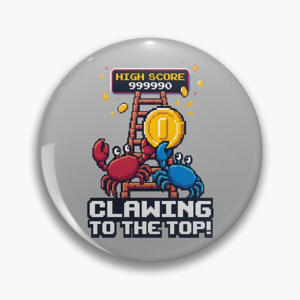 Item preview, Pixel Art Crab - Retro Gaming Gamer Gift designed and sold by SplashTastic.