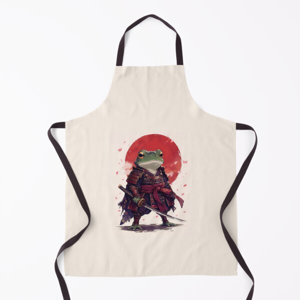 Item preview, Samurai Frog with Katana - Japanese Bushido Ukiyo-e Warrior Art designed and sold by Knacky Print.