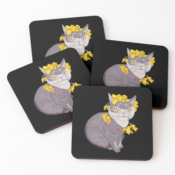Item preview, Cat with Flower Crown designed and sold by SoyLamderma.