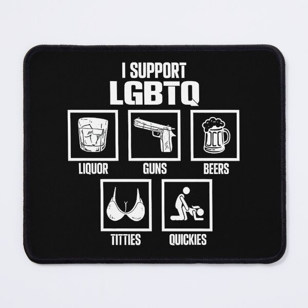 Item preview, I Support LGBTQ Funny Pride Ally Social Justice Political Satire Design designed and sold by maitivi.