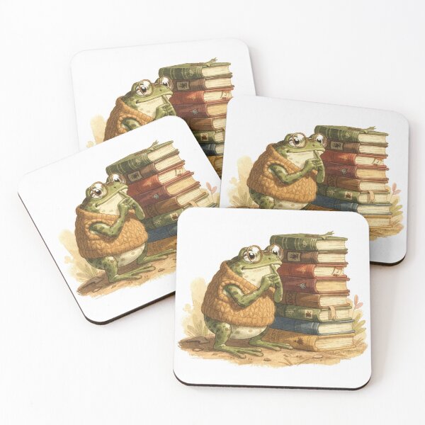 Item preview, Frog Librarian Says Please Be Quiet designed and sold by PictorialWhimsy.