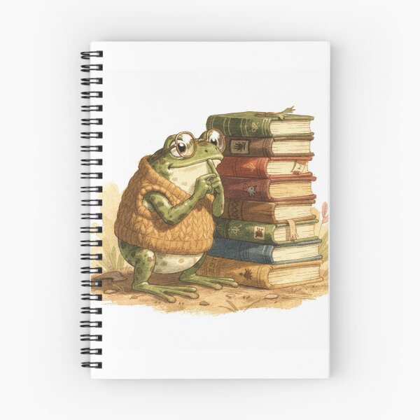 Item preview, Frog Librarian Says Please Be Quiet designed and sold by PictorialWhimsy.