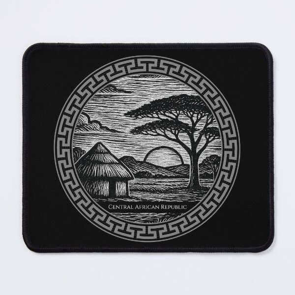Item preview, Central African Republic Vintage Woodcut Art designed and sold by Thistle-TShop.
