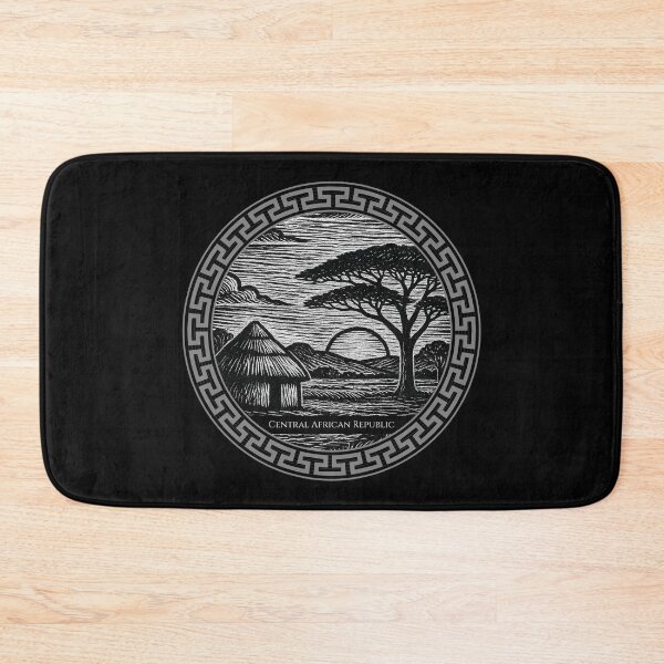 Item preview, Central African Republic Vintage Woodcut Art designed and sold by Thistle-TShop.