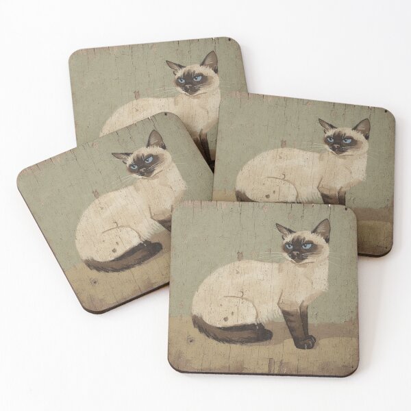Item preview, Siamese Cat Plotting Something designed and sold by PictorialWhimsy.