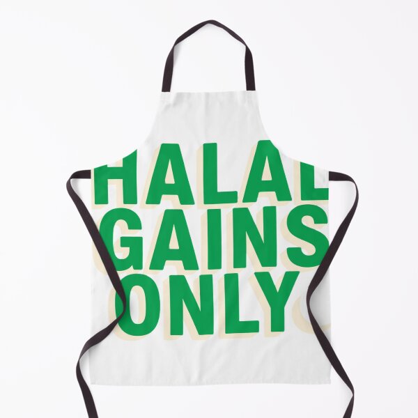 Artikelvorschau, Halal Gains Only Muslim Gym Shirt entworfen und verkauft von ys96.