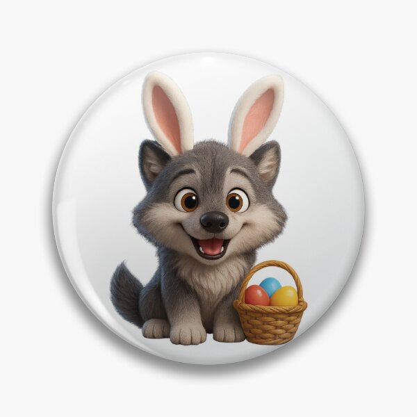 Item preview, Easter Gray Wolf designed and sold by Sillytoe.