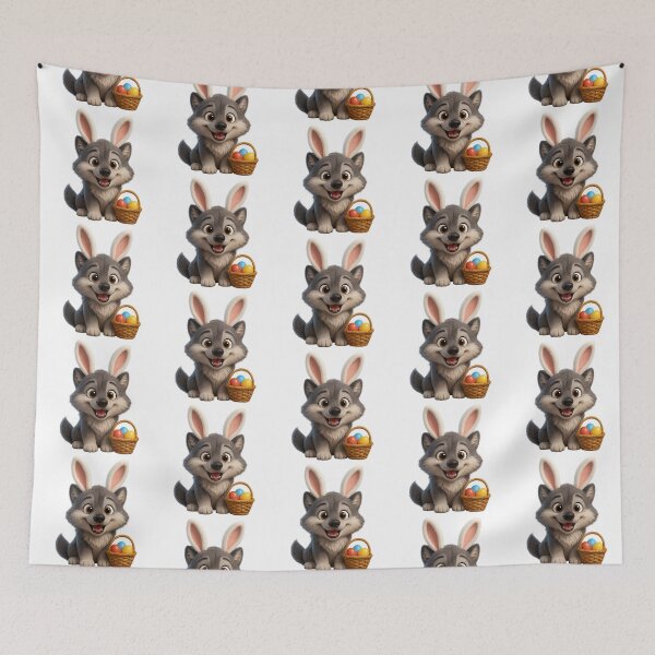 Item preview, Easter Gray Wolf designed and sold by Sillytoe.