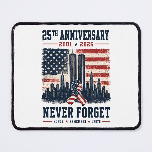 Item preview, 25th Anniversary September 11 2001 Memorial Day USA Flag designed and sold by Jikkermanccini.