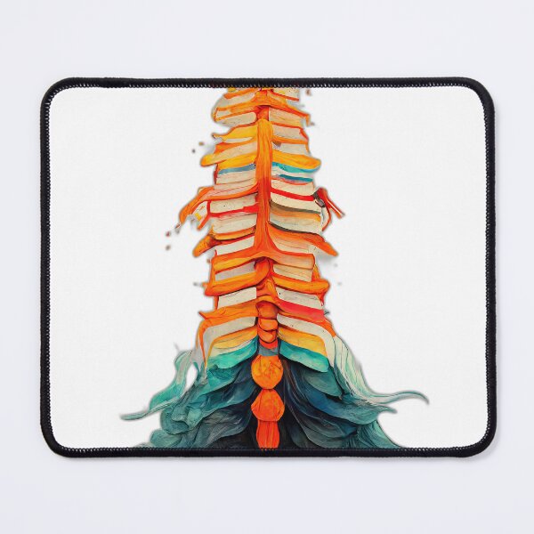 Item preview, Vibrant Abstract Spine - Human Anatomy & Vertebral Column Wall Art designed and sold by avivly.