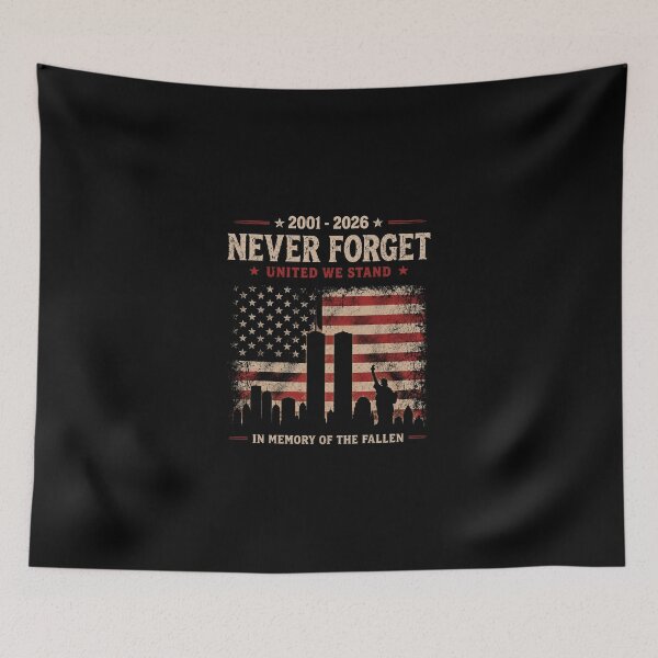 Item preview, Never Forget 25th Anniversary September 11 2001 Memorial Day designed and sold by Jikkermanccini.
