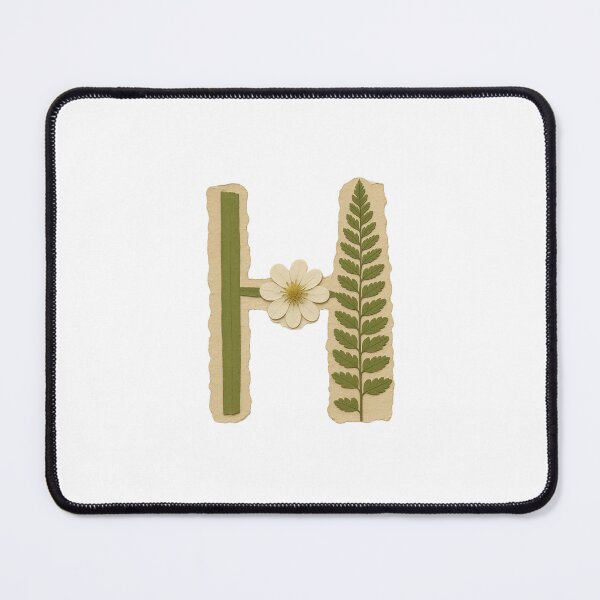 Item preview, Vintage Botanical Fern Leaf Letter H designed and sold by ITCHAWAWAA.