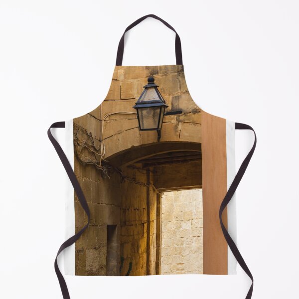 Item preview, Old Stone Alley Lantern Over Arched Passageway With Weathered Walls And Warm Light designed and sold by Nmallia.