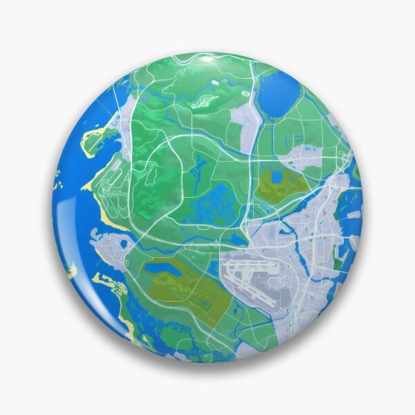 Item preview, Cyberleek Open World Concept Map - Vice City Style Island Poster designed and sold by Billy Morfo™.