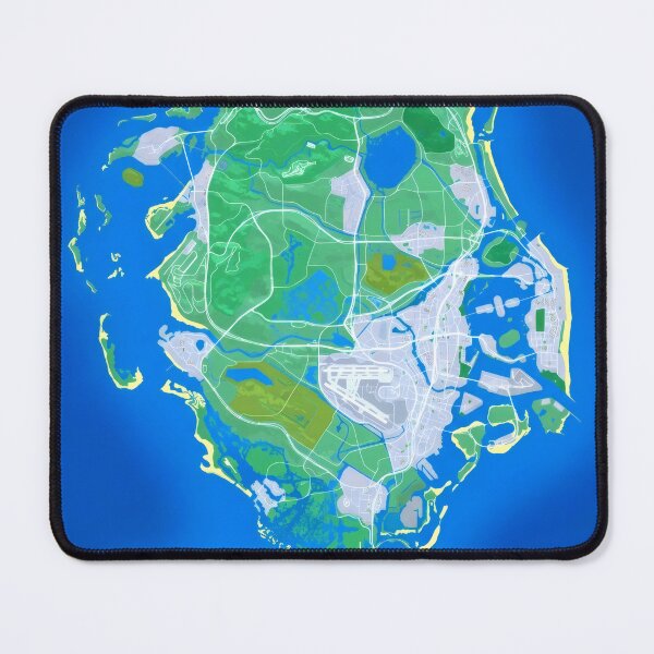 Item preview, Cyberleek Open World Concept Map - Vice City Style Island Poster designed and sold by Billy Morfo™.