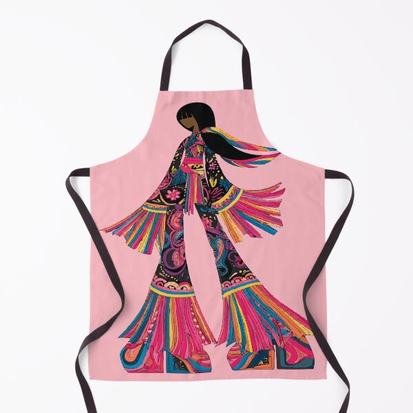 Item preview, Colorful 70s Hippie Lady Moko Jumbie designed and sold by RichardRags.