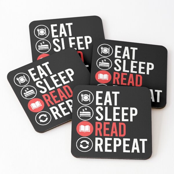 Item preview, Eat Sleep Read Repeat Book Lover Reading designed and sold by teeperfect.