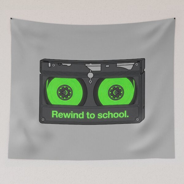 Item preview, VHS Cassette Tape - Back To School Nostalgia Gift designed and sold by SplashTastic.