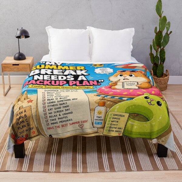 Item preview, Funny Summer Break Backup Plan Hamster Planning Meme designed and sold by shopevermint.