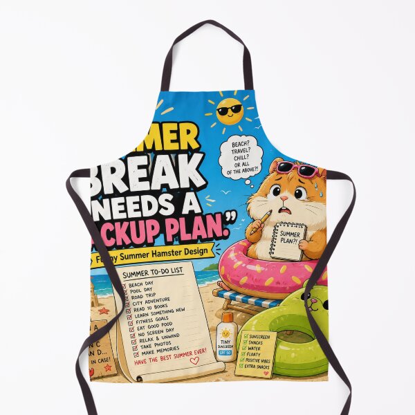 Item preview, Funny Summer Break Backup Plan Hamster Planning Meme designed and sold by shopevermint.