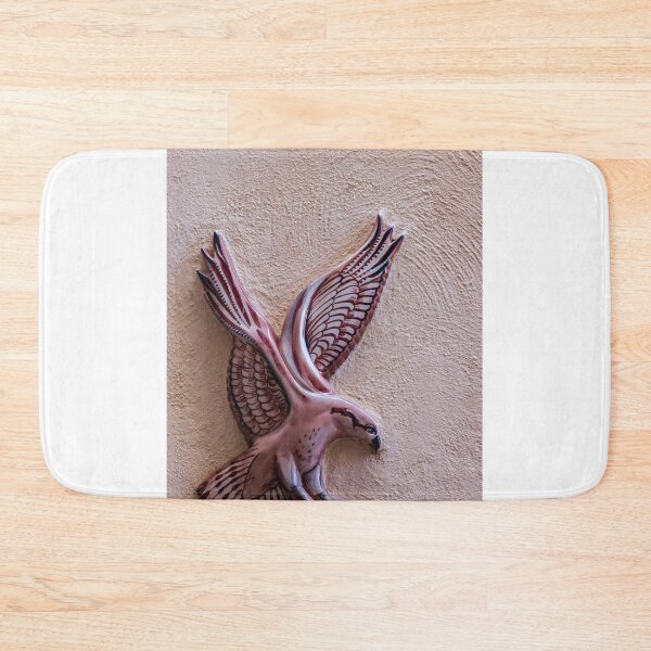 Item preview, Ceramic Bird Wall Art Decoration With Outstretched Wings On Textured Plaster Background designed and sold by Nmallia.