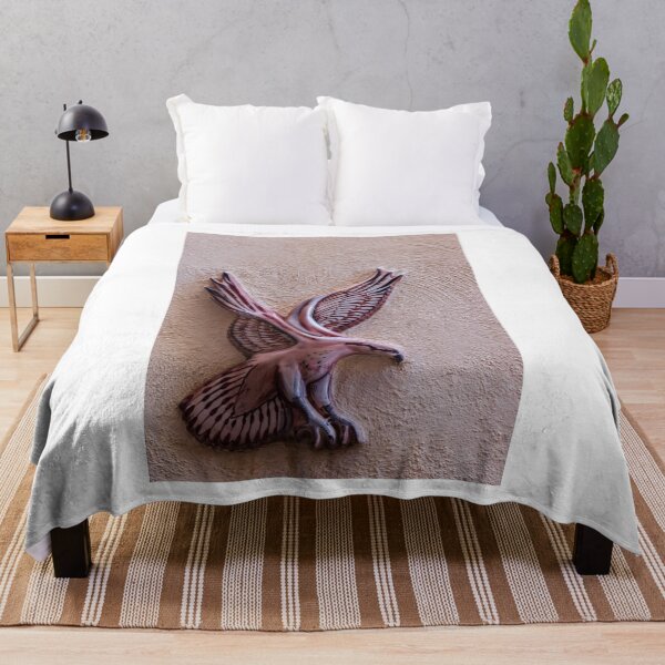 Item preview, Ceramic Bird Wall Art Decoration With Outstretched Wings On Textured Plaster Background designed and sold by Nmallia.