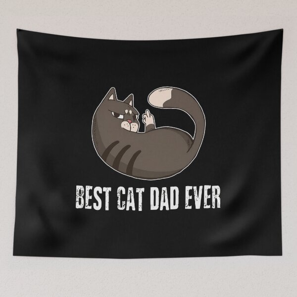 Item preview, Funny Grumpy Cat Middle Finger Best Cat Dad designed and sold by SoyLamderma.