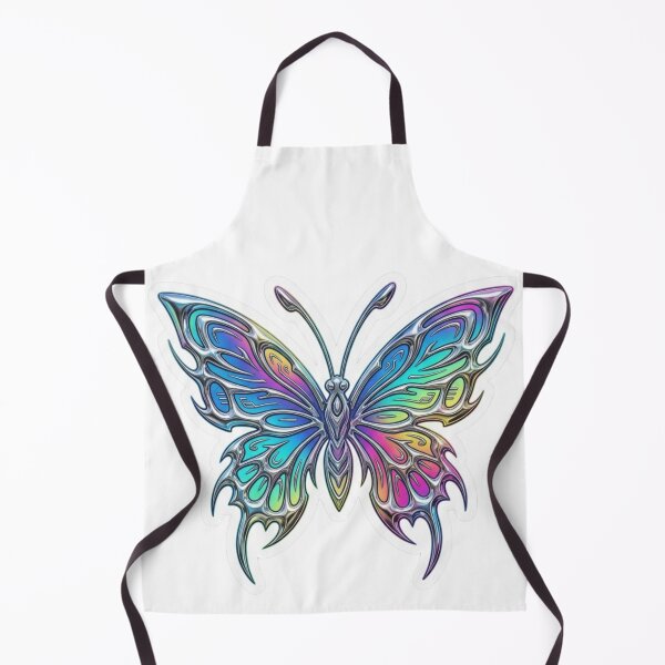 Item preview, Y2K Liquid Metal Tribal Butterfly Sticker Cyber Chrome Aesthetic Decal designed and sold by KreatoLab.