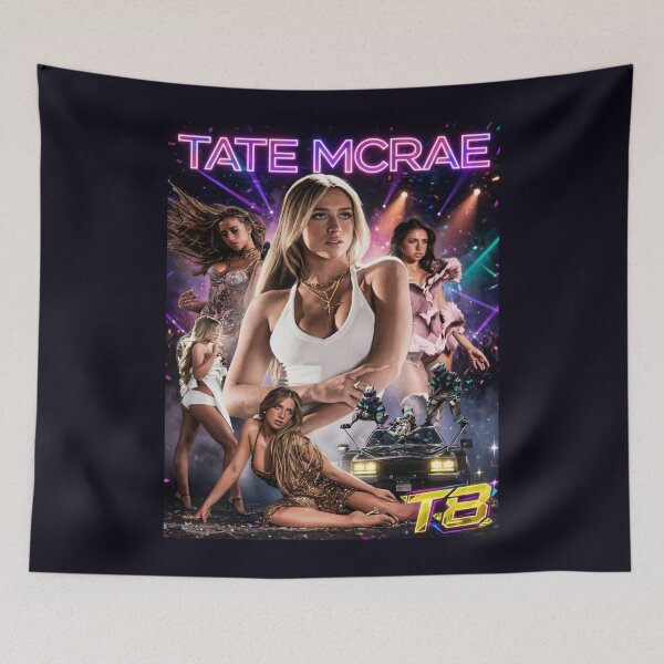 Item preview, Tate McRae Neon Concert Collage Poster designed and sold by Vicky021.