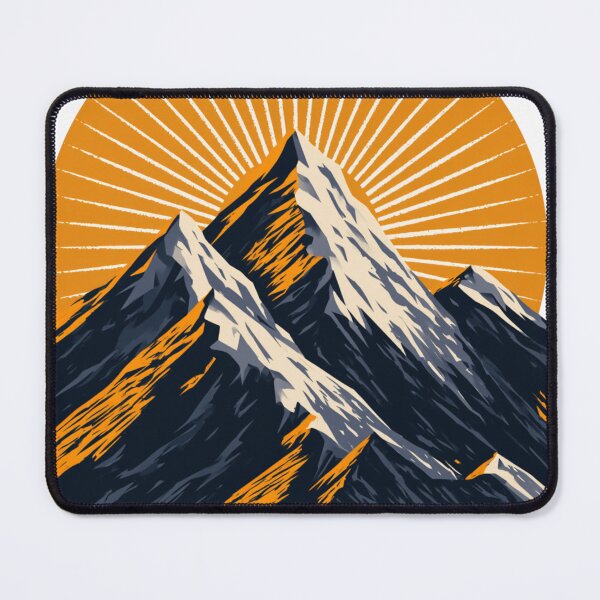 Item preview, Mountain Sunburst Geometric Alpine Graphic designed and sold by TrendyGalaxy.