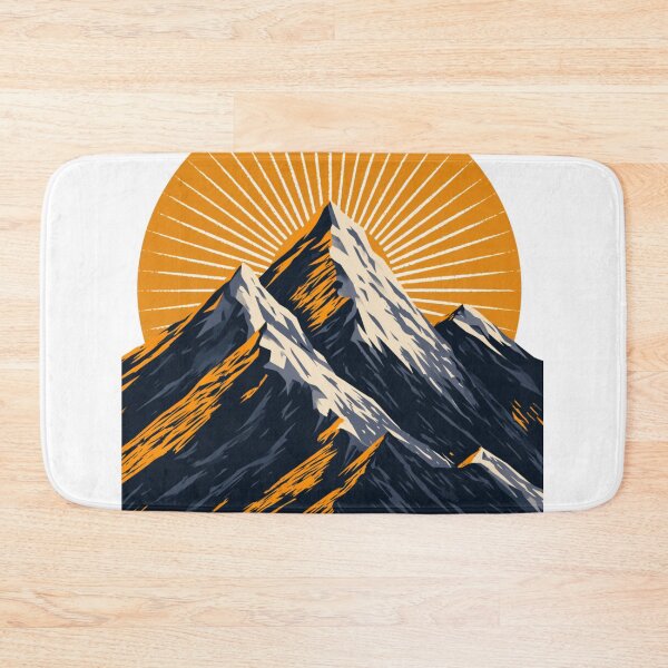 Item preview,  Mountain Sunburst Geometric Alpine Graphic designed and sold by TrendyGalaxy.