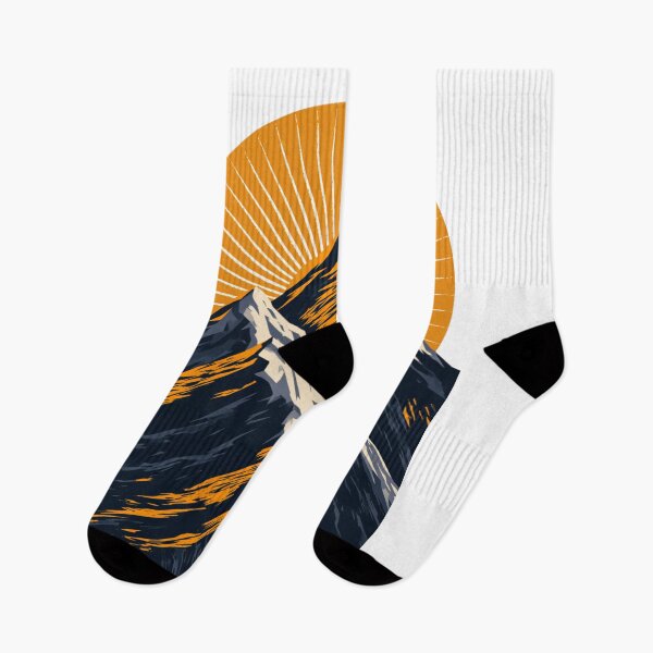 Item preview,  Mountain Sunburst Geometric Alpine Graphic designed and sold by TrendyGalaxy.