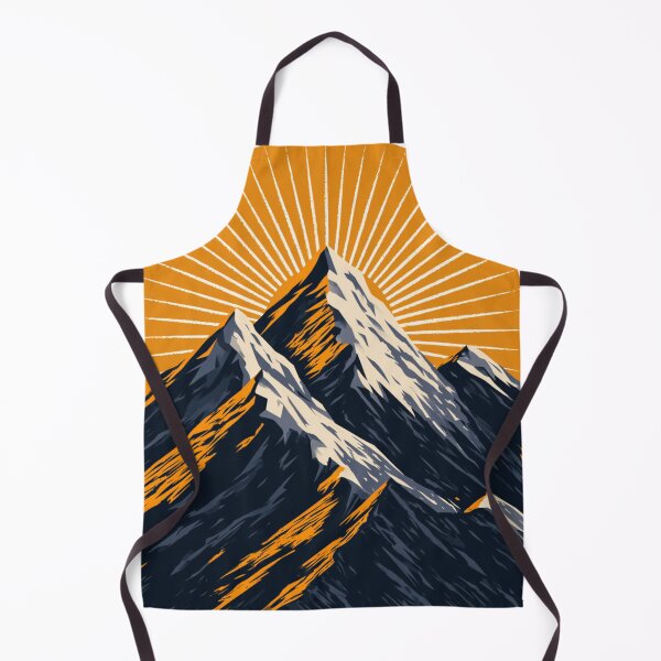 Item preview, Mountain Sunburst Geometric Alpine Graphic designed and sold by TrendyGalaxy.